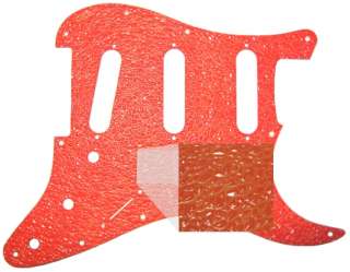 Pickguard 4 Fender Stratocaster Guitar Textured Orange    
