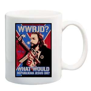  WHAT WOULD REPUBLICAN JESUS DO? Mug Coffee Cup 11 oz 