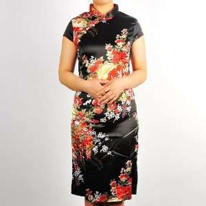  Women Tradition Mini Dress Cheongsam Black Available Sizes 