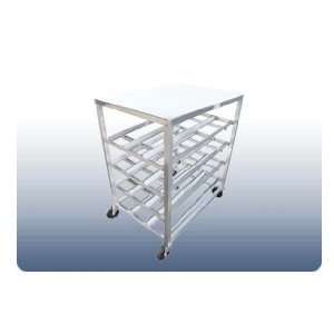  72 Can Capacity Mobile Aluminum Can Rack