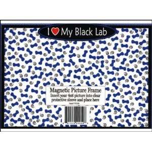  Black Lab Blue 3 N 1 Picture Frame 