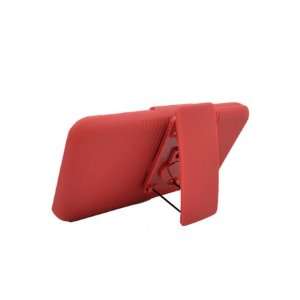 Samsung D710 Epic Touch 4G Combo Holster Case with Viewing Stand   Red 