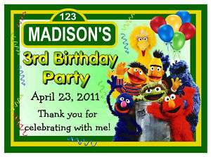 15 SESAME STREET BIRTHDAY PARTY FAVORS MAGNETS  
