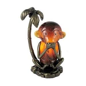  Tiffany Style Speak No Evil Monkey Stained Glass Lamp 
