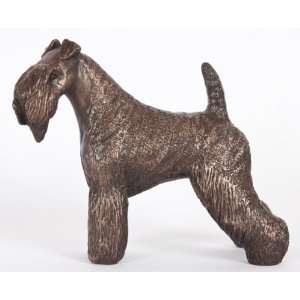  Kerry Blue Terrier Cold cast Bronze Figurine 6.00 Inches 