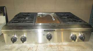 KitchenAid Pro Style ®36 Gas Cooktop Plus Griddle  
