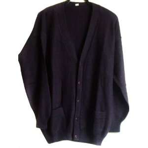  CARDIGAN VNECK buttons with Pockets PURPLE MENS SIZE XL 