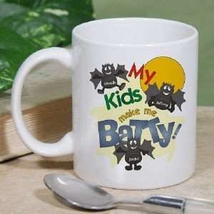  Personalized Halloween Coffee Mug   Drive me Batty Mug 