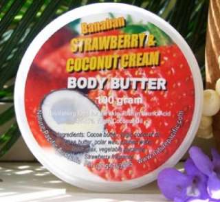 Strawberry & VIRGIN Coconut Oil 250g(8.8oz) Body Butter  