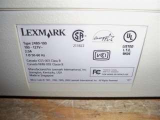 Lexmark 2480 100 USB Dot Matrix Form Printer 510cps  
