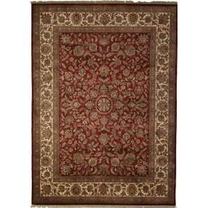 811 x 125 Red Hand Knotted Wool Agra Rug Furniture 