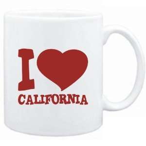 Mug White  I LOVE California  Usa States Sports 