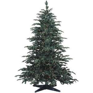 Barcana Ready Trim Pre Lit 10 Foot PE/PVC Christmas Tree with 1100 
