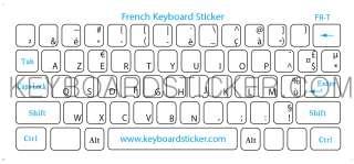 Above is our Black French Sticker. (White Keyboard Applicable)