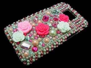  Bling Crystal Flower Hard case cover for Samsung i9100 Galaxy S 2 II