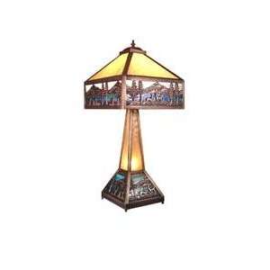  29H Deer Lodge Lighted Base Table Lamp