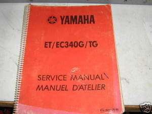 1983 ET340 EC340 Factory Service / Repair Manual  