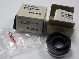 Genuine Canon FL FD 25 25mm Ext. Tube Lens 50mm Macro  
