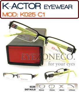 EyezoneCo K ACTOR Half Rim Metal Eyeglass Frame K025 C1  
