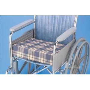  Foam Wedge Wheelchair Cushion   Plaid 16   16 x 18 x 3 