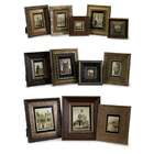   of 12 Art Deco Assorted Size Wooden Traditional Photo Picture Frames
