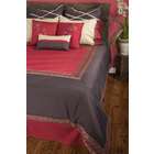 Home Texco Rizzy Crimson Comforter Set   King