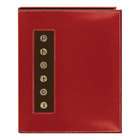   Albums CMB 46 4X6 Leatherette Sewn Photo Album 36 Count Red   CMB 46RD