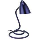 Lite Source LS 2608PURP Swirl Metal Desk Lamp, Metallic Purple