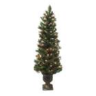equinox 6 pre lit potted monticello artificial christmas tree clear