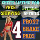 Brakes FORD ASPIRE 1997 Auto Trans Ceramic Front Brake Pads With Shims