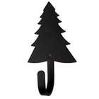Village Wrought Iron WH 42 S Pine Tree Wall Hook Small   Black