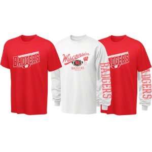  Wisconsin Badgers Youth Long Sleeve/Short Sleeve 3 in 1 T 