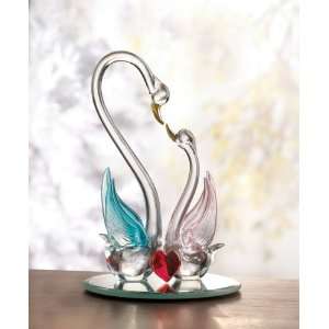  Spun Glass Loving Swans 