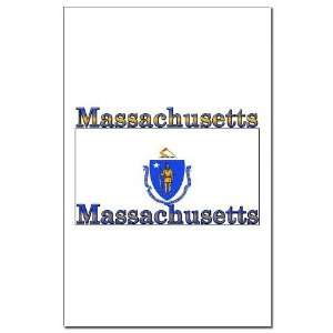  Massachusetts State Flag States Mini Poster Print by 