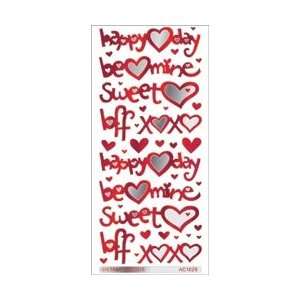  Stampendous Class A Peels Stickers Sweet Words Mirror Red 