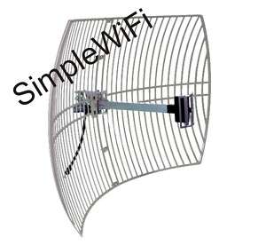 Directional WiFi Outdoor Antenna parabolic Grid 24dBi  