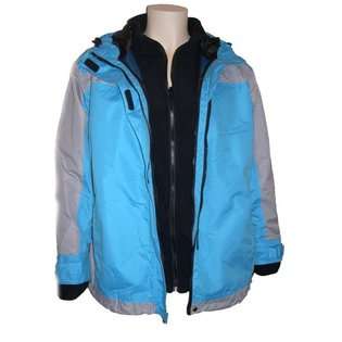   Pearl Systems Ski Snowboard coat Jacket, Turq blue XL 3X 