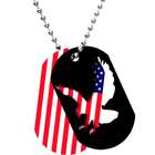 Body Candy American Flag Freedom ID Dog Tag Necklace