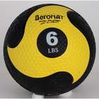 AGM Group 35862 Elite Deluxe Low Bounce Medicine Ball   Black Yellow 6 
