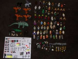 LEGO STAR WARS HUGE 70 MINIFIGURE, RARE PIECES, AND WEAPONS LOT AND 