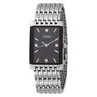 Caravelle by Bulova Mens 43D007 Diamond Accented Black Dial Watch