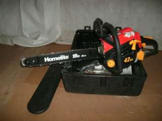 Homelite 14 in 42cc Gas Chain Saw Chainsaw UT10640A 3514C on PopScreen.
