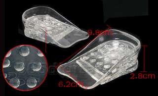 Layers Elastic Height Increase Lift Silicone Gel Shoes Insole 