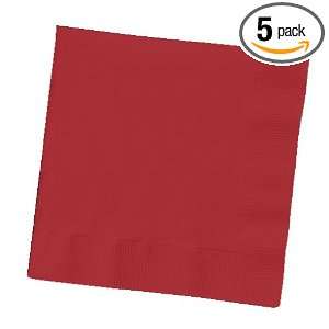 Creative Converting Paper Napkins, 3 Ply Luncheon Size, Burgundy Color 
