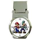 Carsons Collectibles Money Clip Watch of Super Mario and Luigi 