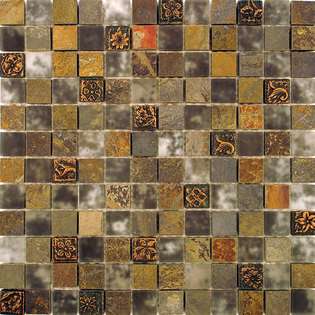   12x12 in Basilica 1 in Cologne Glass/Stone Mosaic Tile (Pack of 10