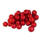 Vickerman 32ct Shiny Red Hot Shatterproof Christmas Ball Ornaments 3 