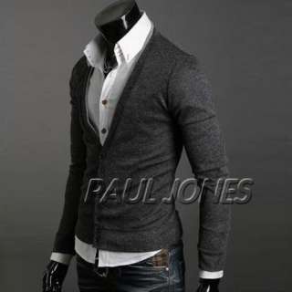   Fit Knit Sweaters Formal Jackets Coat Cardigan 2Colors+XS/S/M  