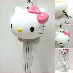 SANRIO Hello Kitty Head PVC Key Holder Key Chain Car Key Ring  