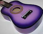 NEW PURPLE ACOUSTIC WOOD GUITAR KIDS TOY ASTM Approved